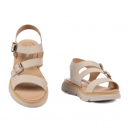 Damensandalen 5123m Sandfarben