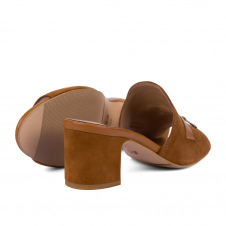 Damen Sandalen 1367 Kamel Velours