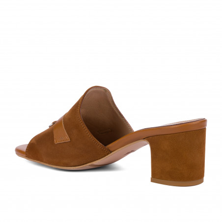 Damen Sandalen 1367 Kamel Velours