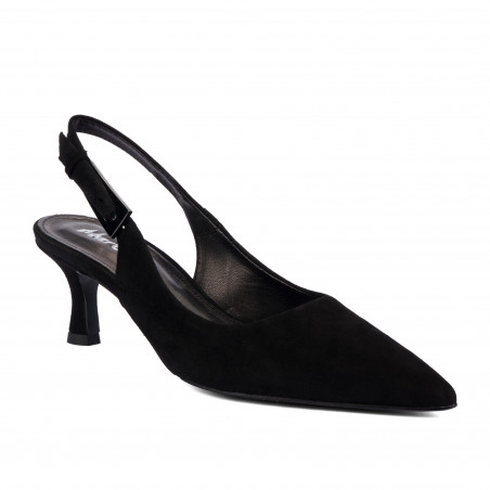 Damensandalen 1338 schwarz Velours