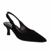 Damensandalen 1338 schwarz Velours