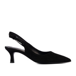 Damensandalen 1338 schwarz Velours