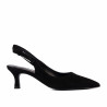 Damensandalen 1338 schwarz Velours