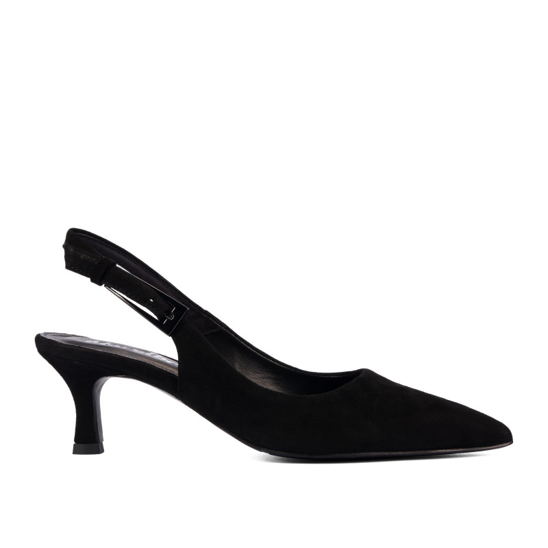 Damensandalen 1338 schwarz Velours