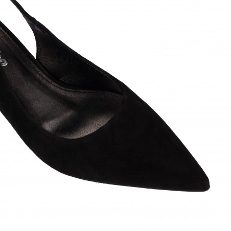 Damensandalen 1338 schwarz Velours