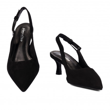 Damensandalen 1338 schwarz Velours