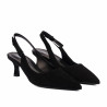 Damensandalen 1338 schwarz Velours