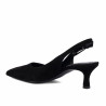 Damensandalen 1338 schwarz Velours