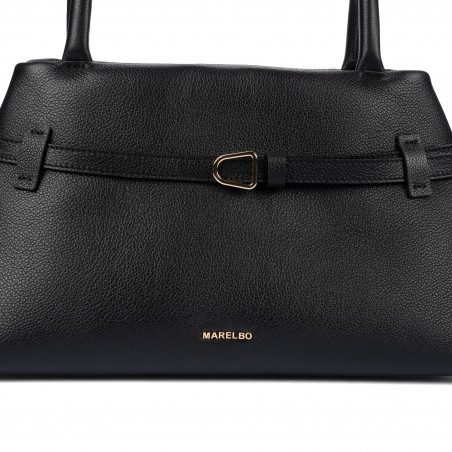 Damenhandtasche zum Umhängen 053g schwarz