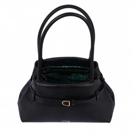 Damenhandtasche zum Umhängen 053g schwarz
