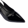 Damensandalen 1328 Lackschwarz