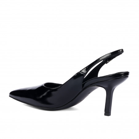 Damensandalen 1328 Lackschwarz