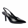 Damensandalen 1328 Lackschwarz