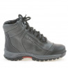 Kinderstiefel 3219 schwarz+grau