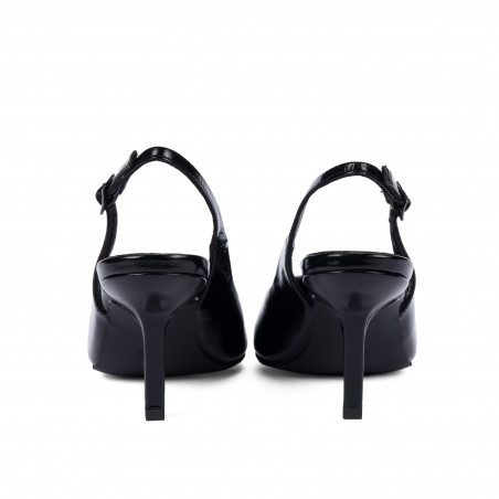 Damensandalen 1328 Lackschwarz