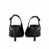 Damensandalen 1328 Lackschwarz