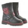 Kleinkindstiefel 22c schwarz+bordeaux
