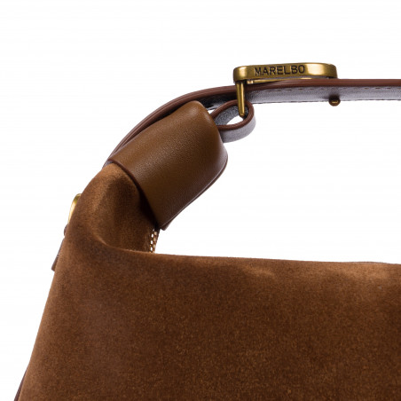 Damentasche 037-1g Wildleder Braun