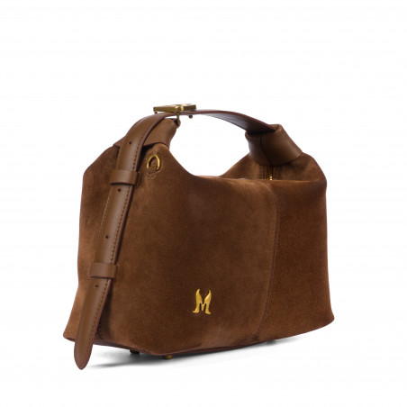 Damentasche 037-1g Wildleder Braun