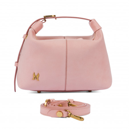 Damentasche 037-1g Wildleder Baby Pink