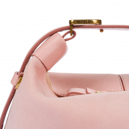 Damentasche 037-1g Wildleder Baby Pink