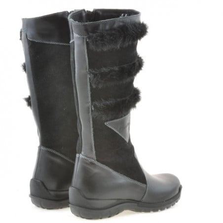 Kinderstiefel 3205 schwarz kombiniert