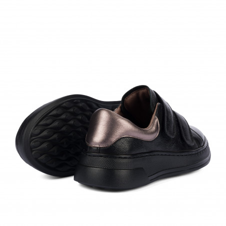Damen-Sneaker 6008-1sc Schwarz kombiniert