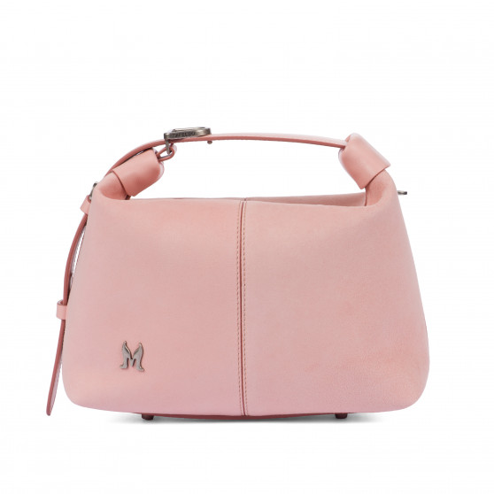 Damentasche Handtasche 037-1g 01 Veloursleder Baby Pink