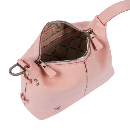 Damentasche Handtasche 037-1g 01 Veloursleder Baby Pink