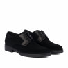 Herren Freizeitschuhe 9006 schwarz Velours