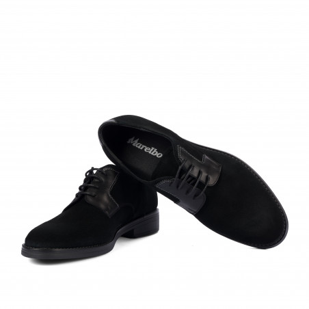 Herren Freizeitschuhe 9006 schwarz Velours