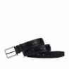 Herren Gürtel 18b schwarz+Kroko schwarz