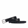 Herren Gürtel 18b Schwarz+Schwarze Schlange