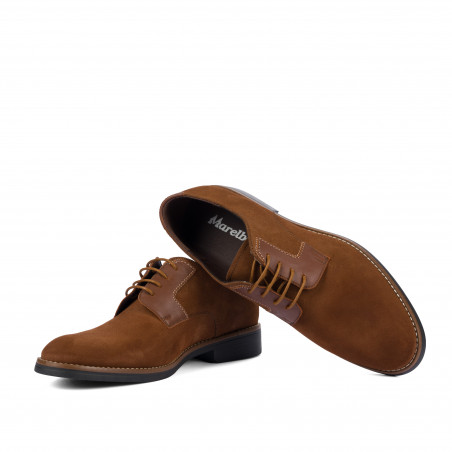 Herren Freizeitschuhe 9006 camel Veloursleder