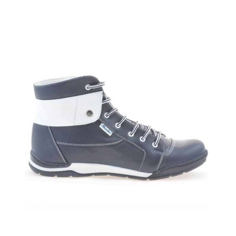 Herrenschuhe 421 indigo+weiß
