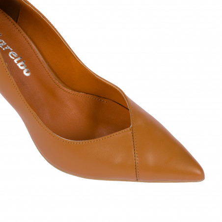Elegante Damenschuhe 1330 Cognacbraun