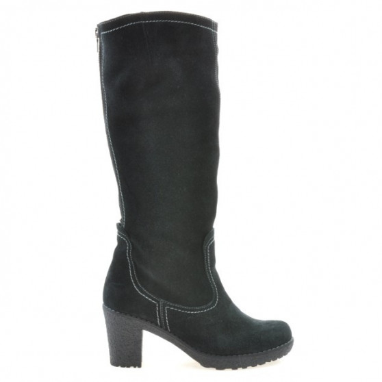 Damenstiefel 3258 schwarz Velours Damenstiefel 3258 schwarz Velours