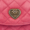 Damentasche Schultertasche 048g Veloursleder Barbie Rosa