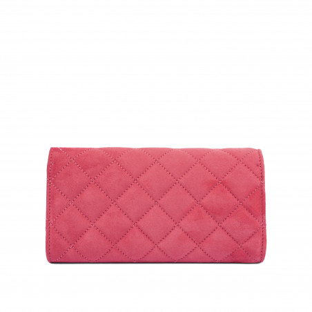 Damentasche Schultertasche 048g 01 Camoscio Barbie-Rosa