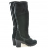 Damenstiefel 3258 schwarz Velours