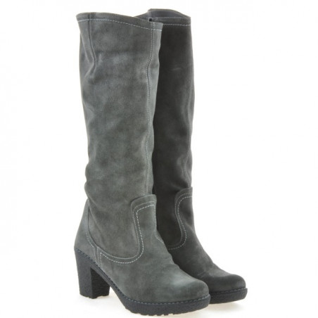 Damenstiefel 3258 Anthrazit Velours