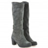 Damenstiefel 3258 Anthrazit Velours