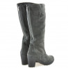 Damenstiefel 3258 Anthrazit Velours