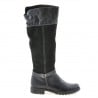 Damenstiefel 3225 schwarz kombiniert