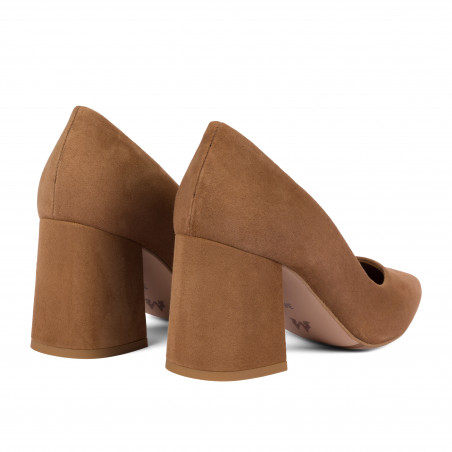 Elegante Damenschuhe 1315 Velours Schokolade