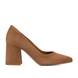 Elegante Damenschuhe 1315 Velours Schokolade
