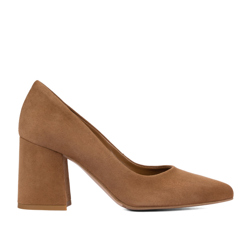 Elegante Damenschuhe 1315 Velours Schokolade