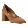 Elegante Damenschuhe 1315 Velours Schokolade