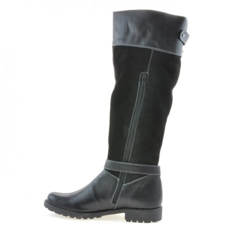 Damenstiefel 3225 schwarz kombiniert