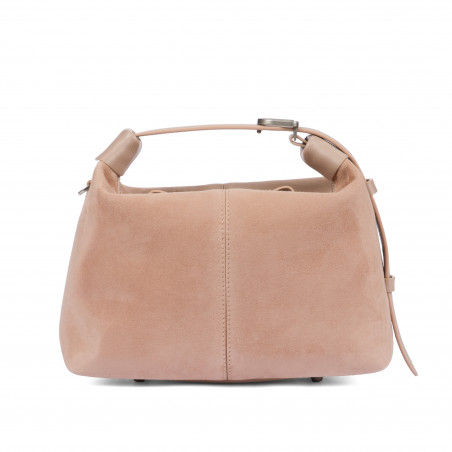 Handtasche Damen 037-1g 01 Wildleder Nude